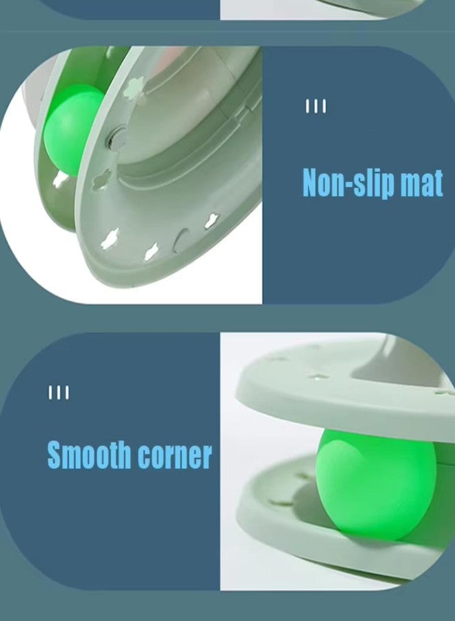 KittuPet ألعاب كيتو بيت للقطط - قرص دوار ممتع للحيوانات الأليفة مع عصا إثارة، لعبة ذكية للقطط الصغيرة مع 3 كرات متحركة، مستلزمات للحيوانات الأليفة للصيد والتمرين، لون عشوائي للتغلب على الملل - Image 5